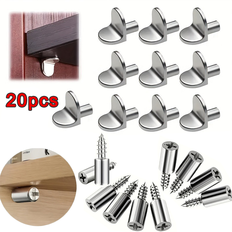 Furniture Hardware Types - Supports d'étagère métalliques, 2 types de