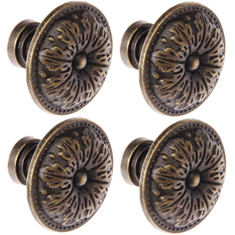 Vintage Furniture Hardware Pulls - Poignées de meubles rondes en forme