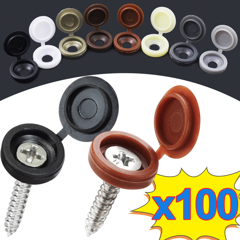 Furniture Hardware Screws - 10/500 pièces Capuchons décoratifs pliables en