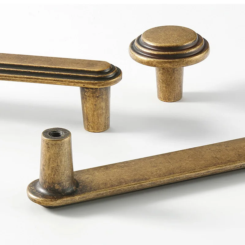 Vintage Furniture Hardware Pulls - Poignées rétro en laiton Antique pour
