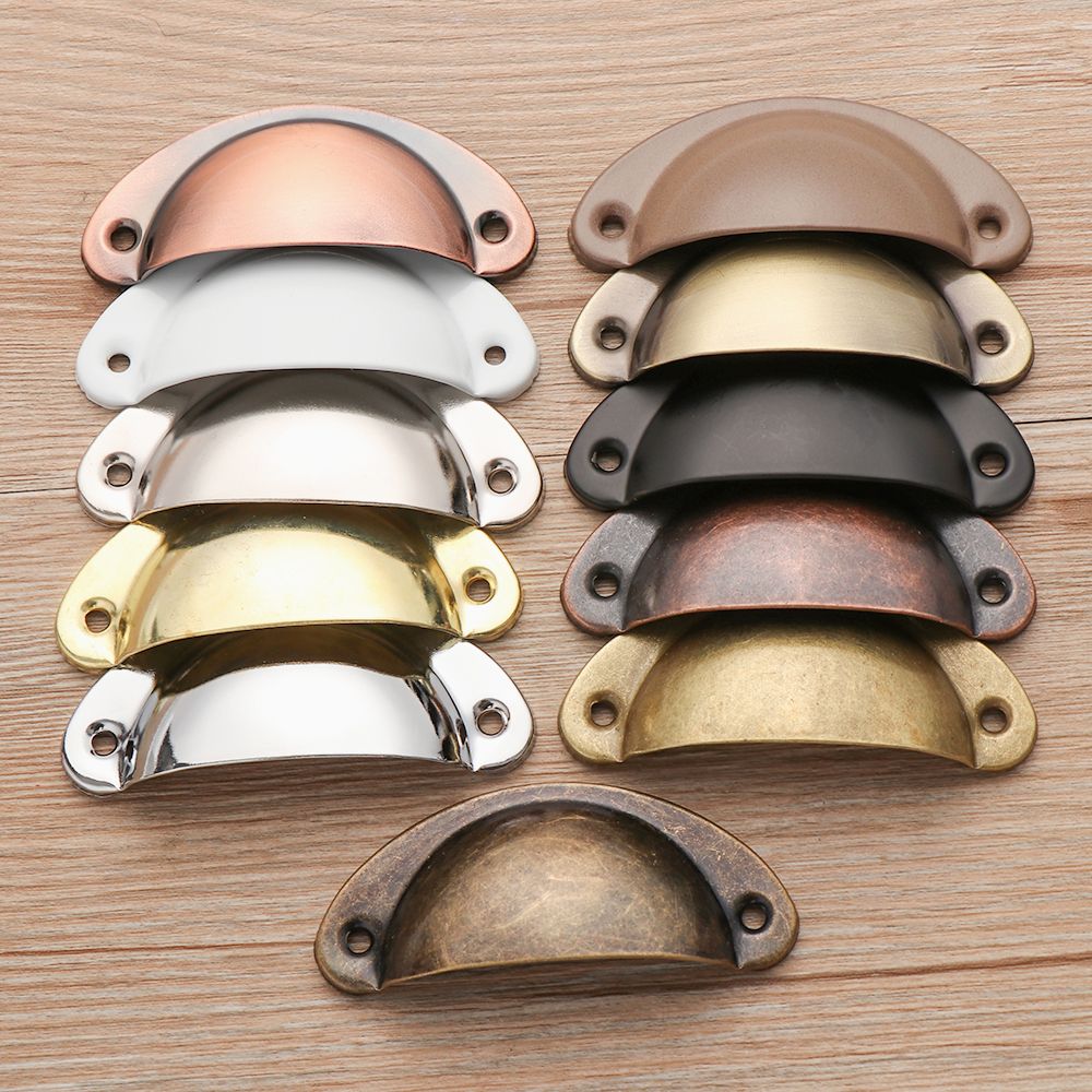 Vintage Furniture Hardware Pulls - Foyy Retro Iron Wardrobe Door, Laiton
