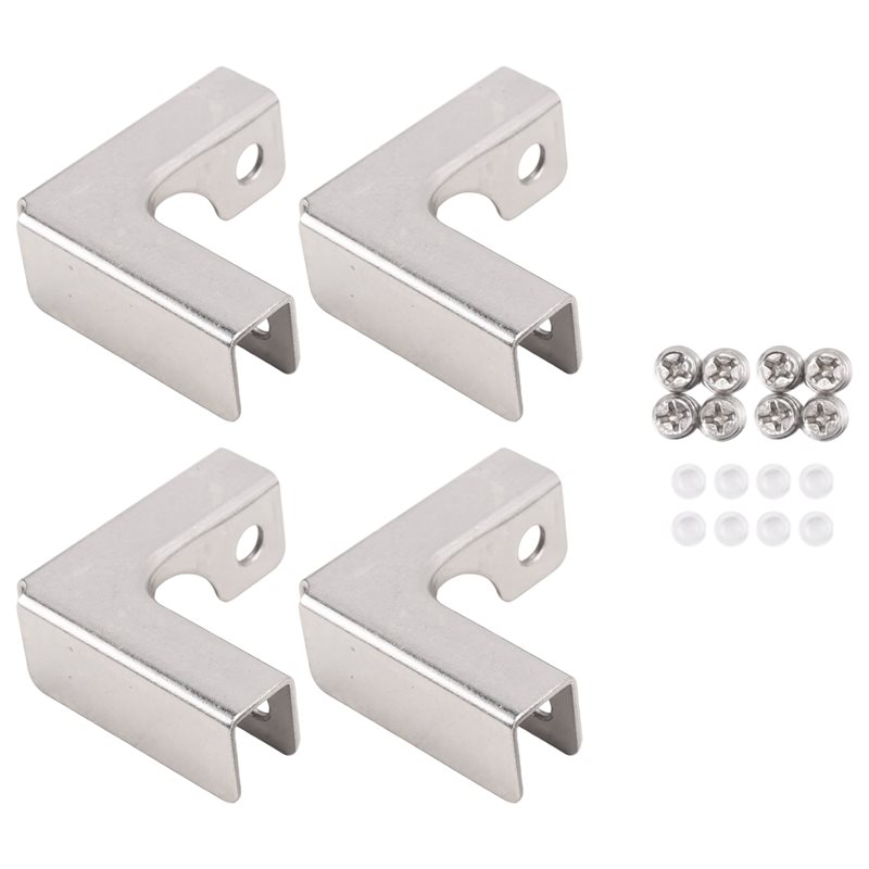 Furniture Hardware Types - ABUI-4Pcs Clip de fixation de verre