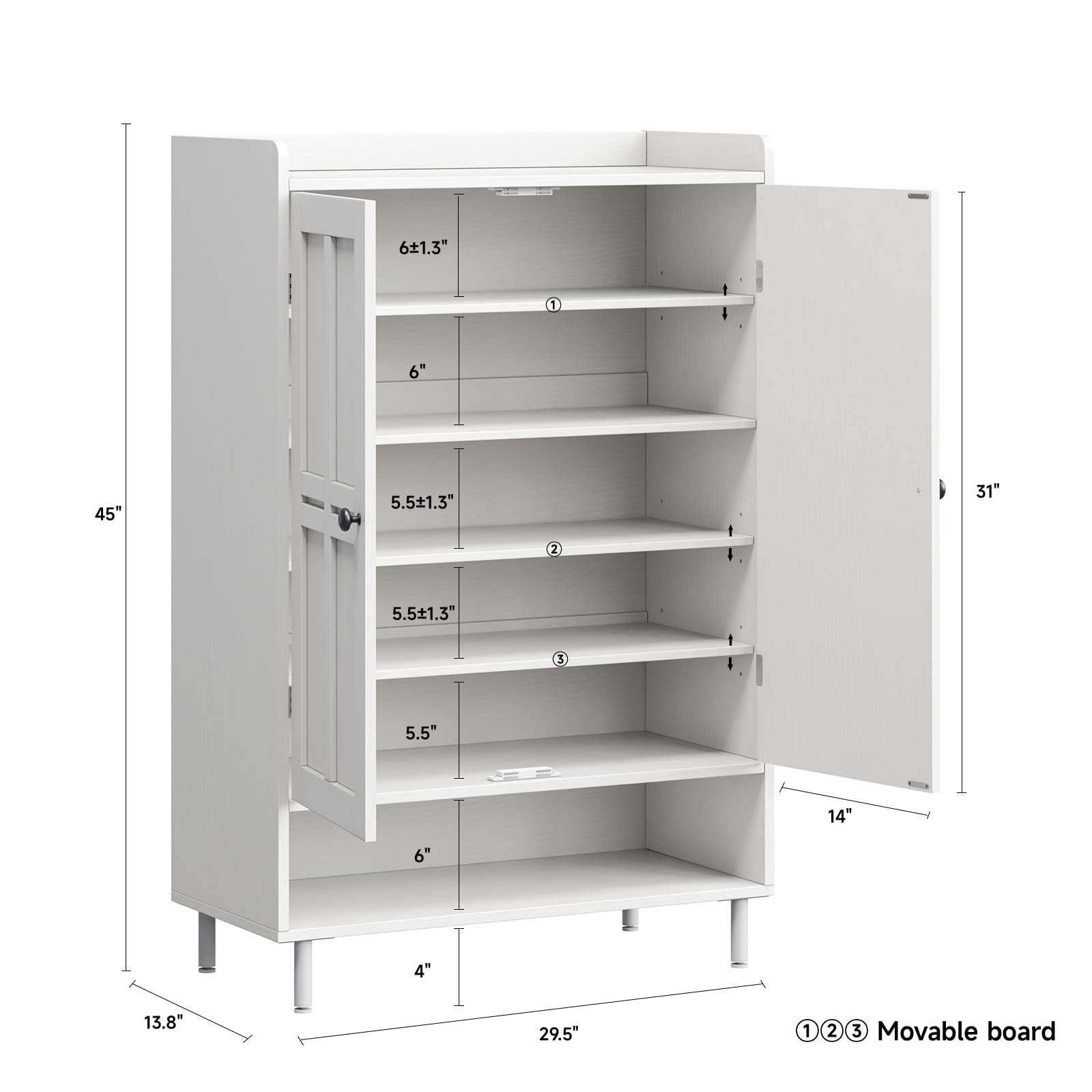 Meuble de rangement à chaussur - Cabinet Hinge Overlay avis et prix