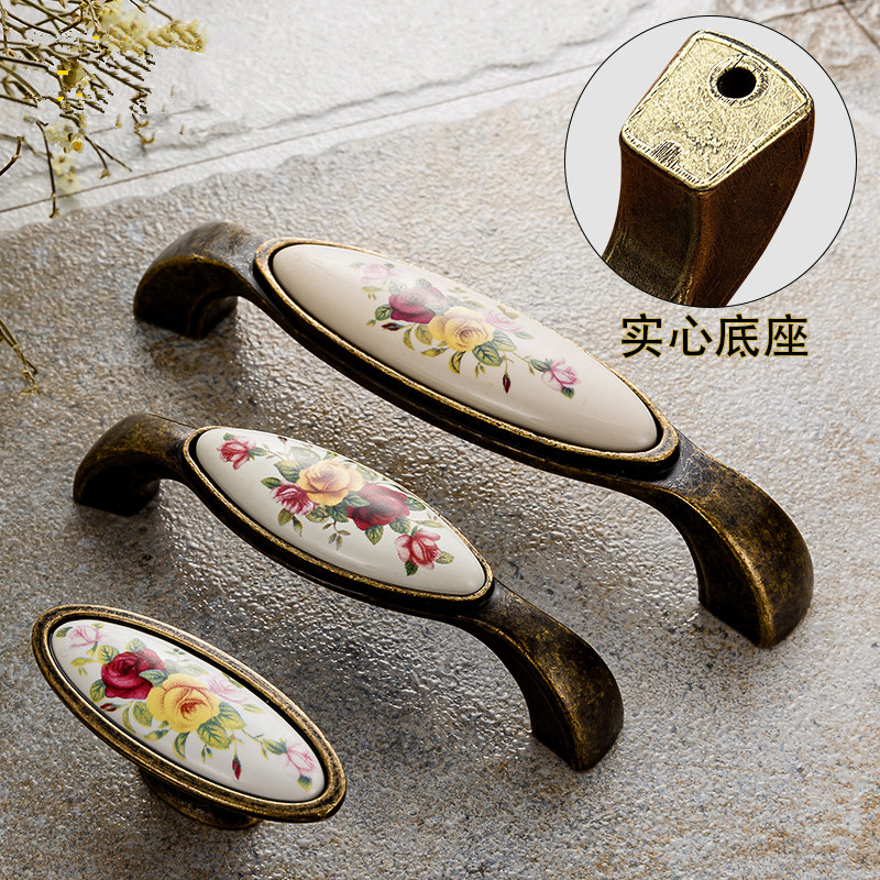Poignée en céramique Vintage,  - Vintage Furniture Hardware Pulls avis et prix