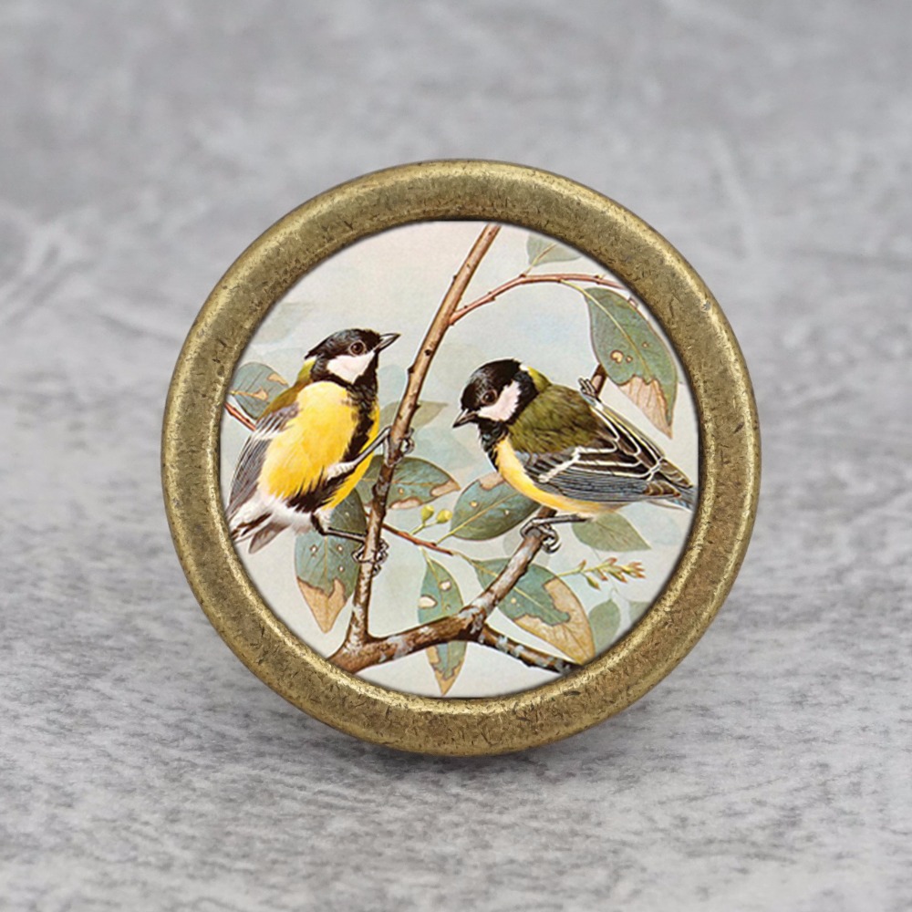 Two Birds--Poignées de tiroir, - Vintage Furniture Hardware Pulls avis et prix